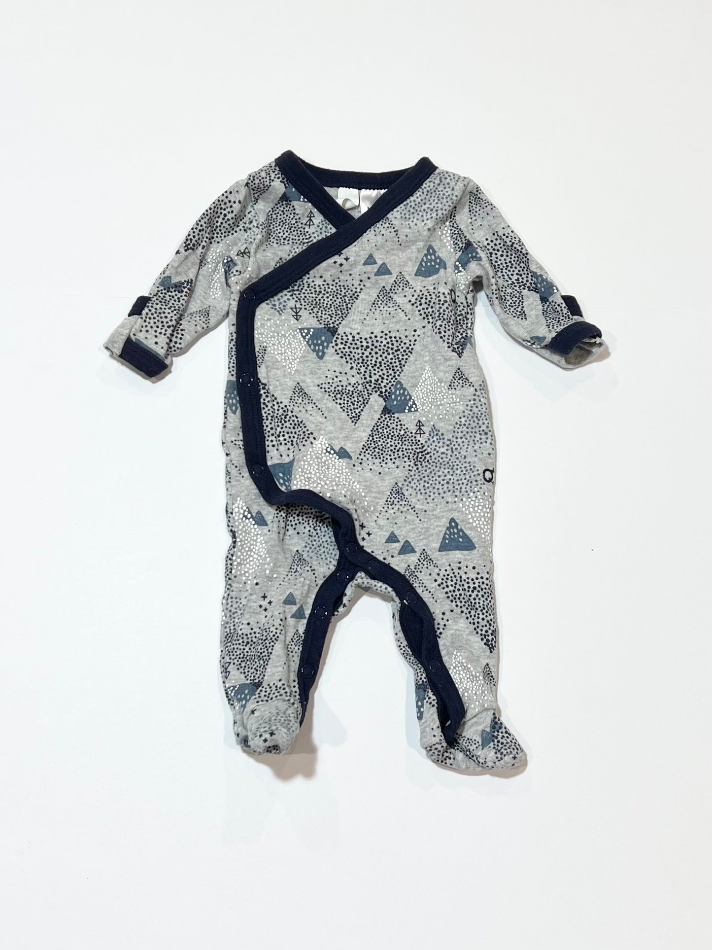 Grey mountains onesie - Size 0000