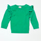 Green ribbed jumper - Size 00