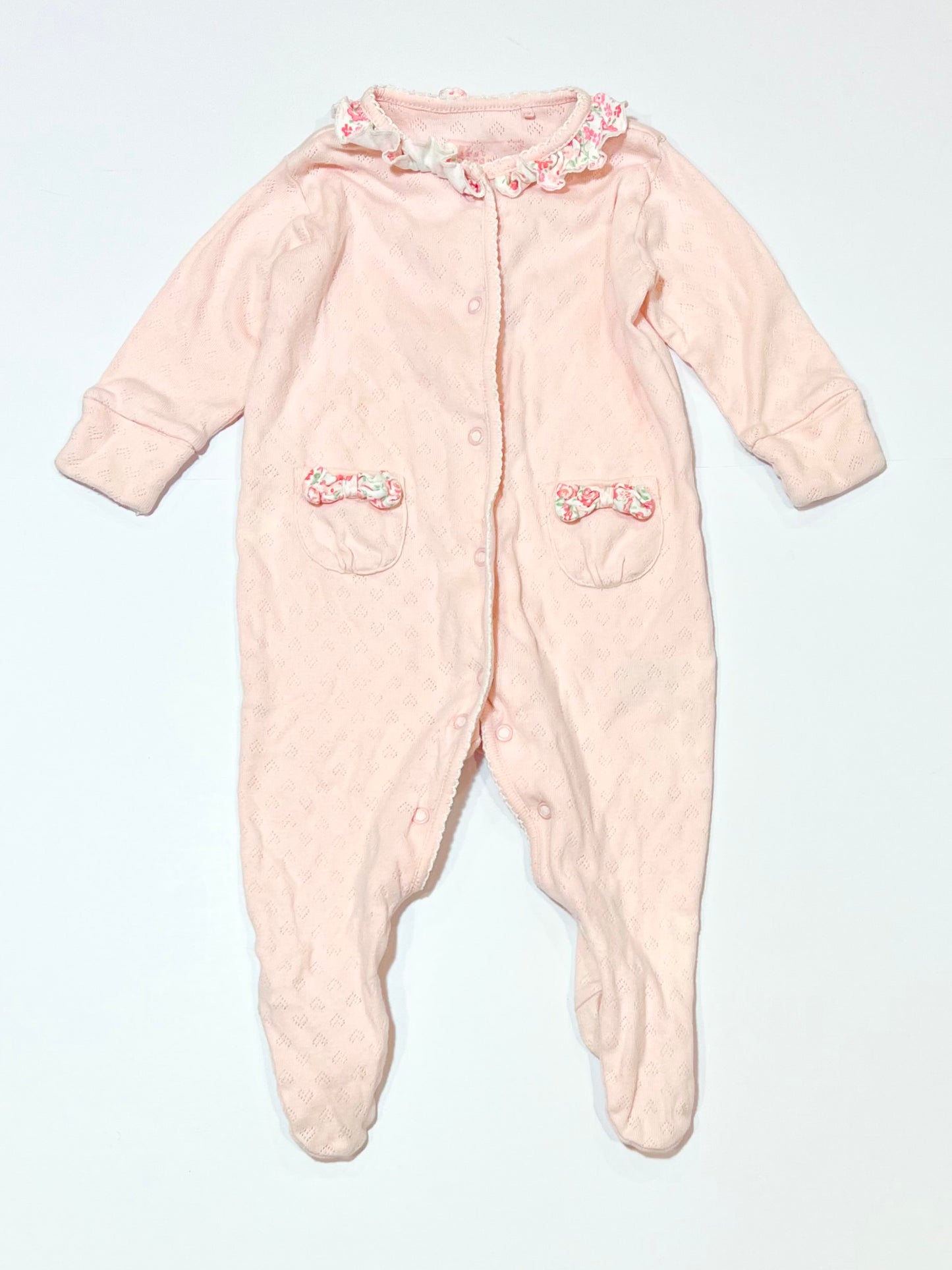 Pink ruffle onesie - Size 00
