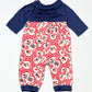 Floral ruffle onesie - Size 00