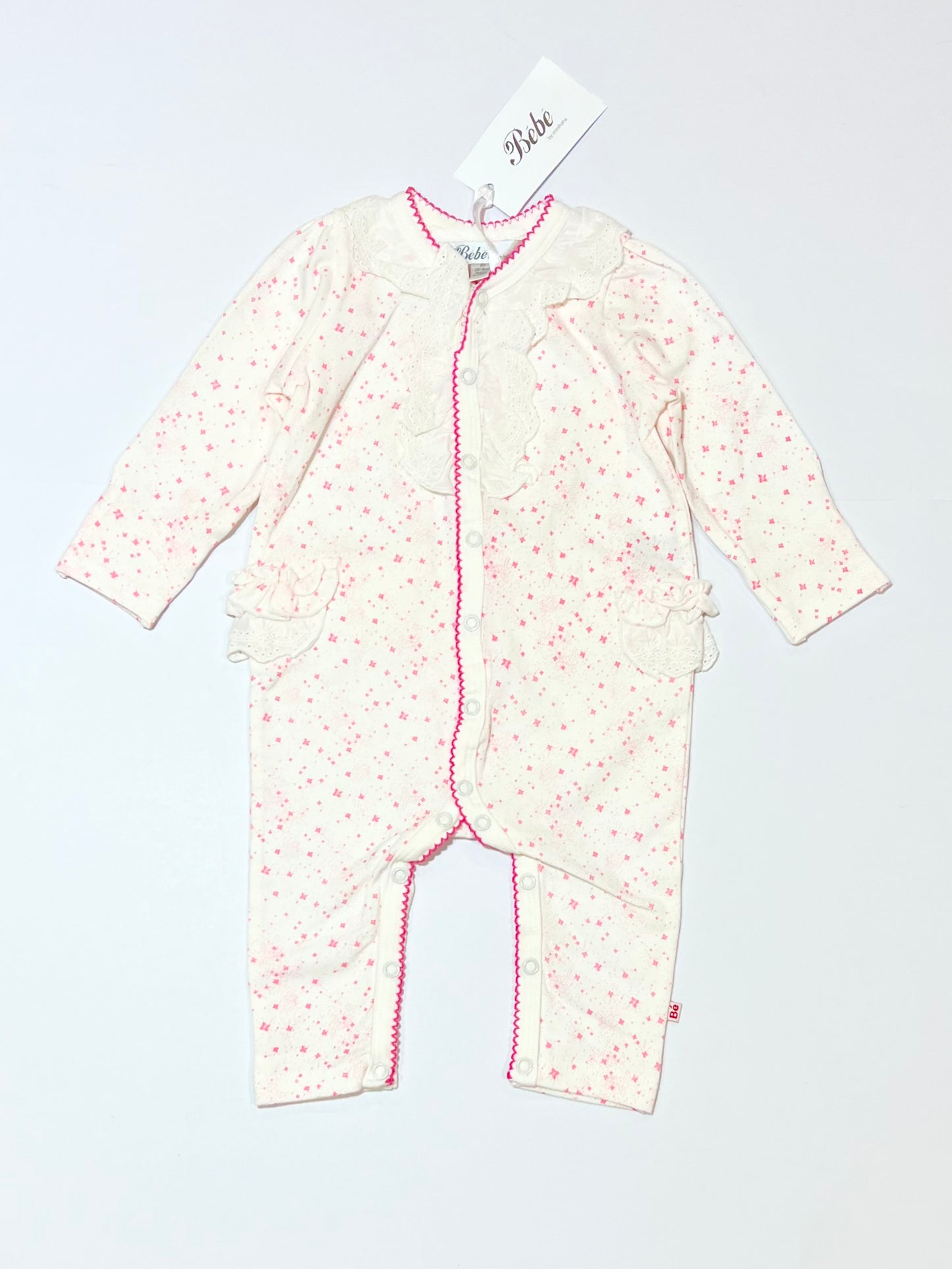 White ruffle onesie brand new - Size 00