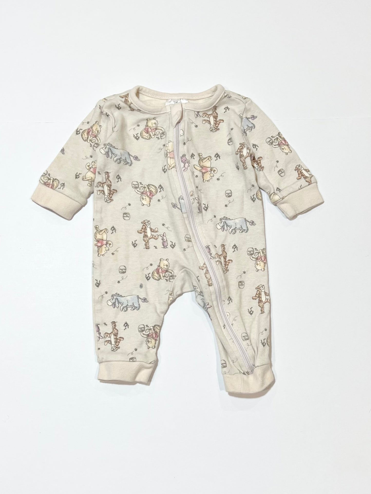 Winnie the Pooh zip onesie - Size 0000