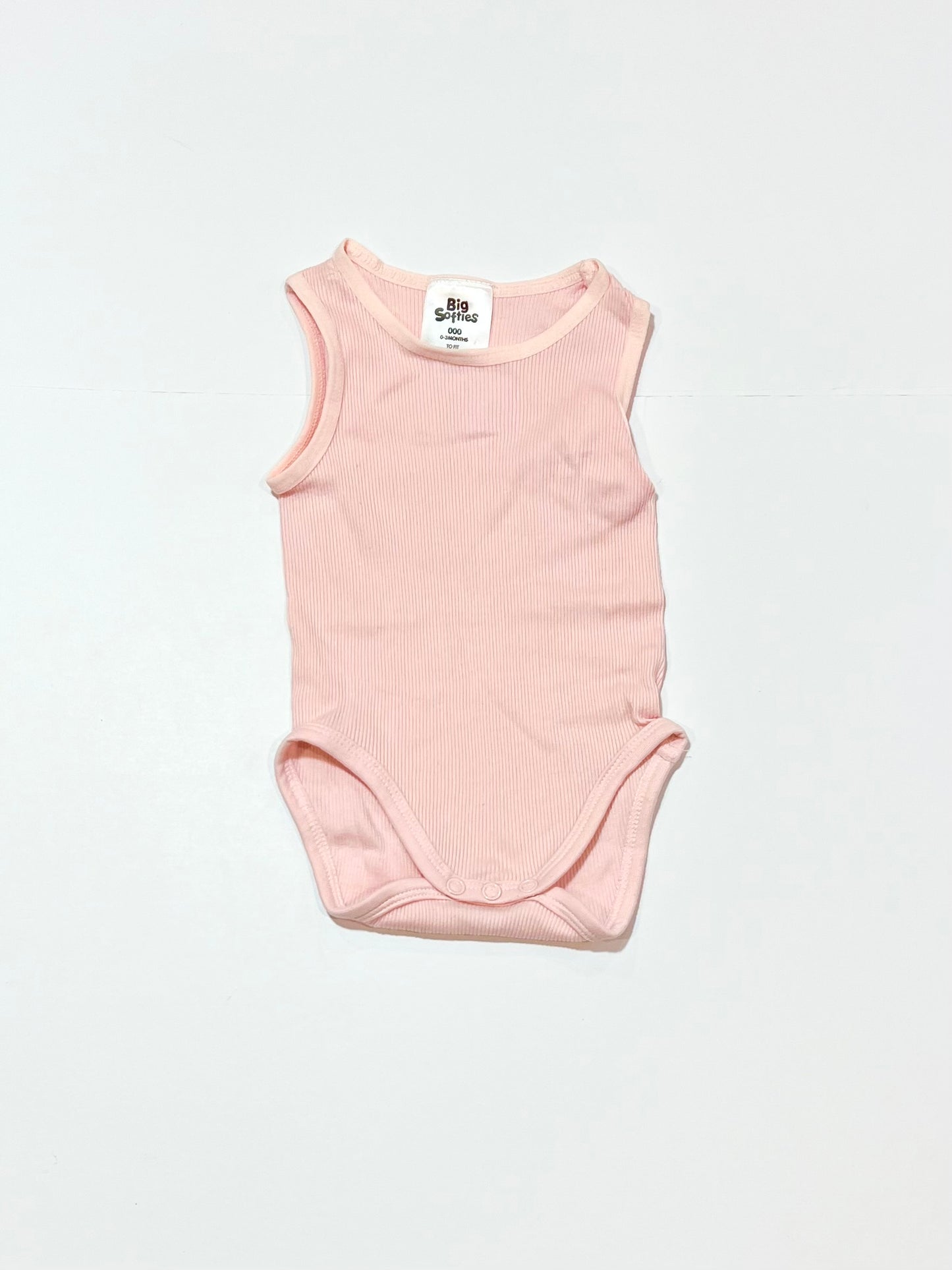 Ribbed pink bodysuit - Size 000