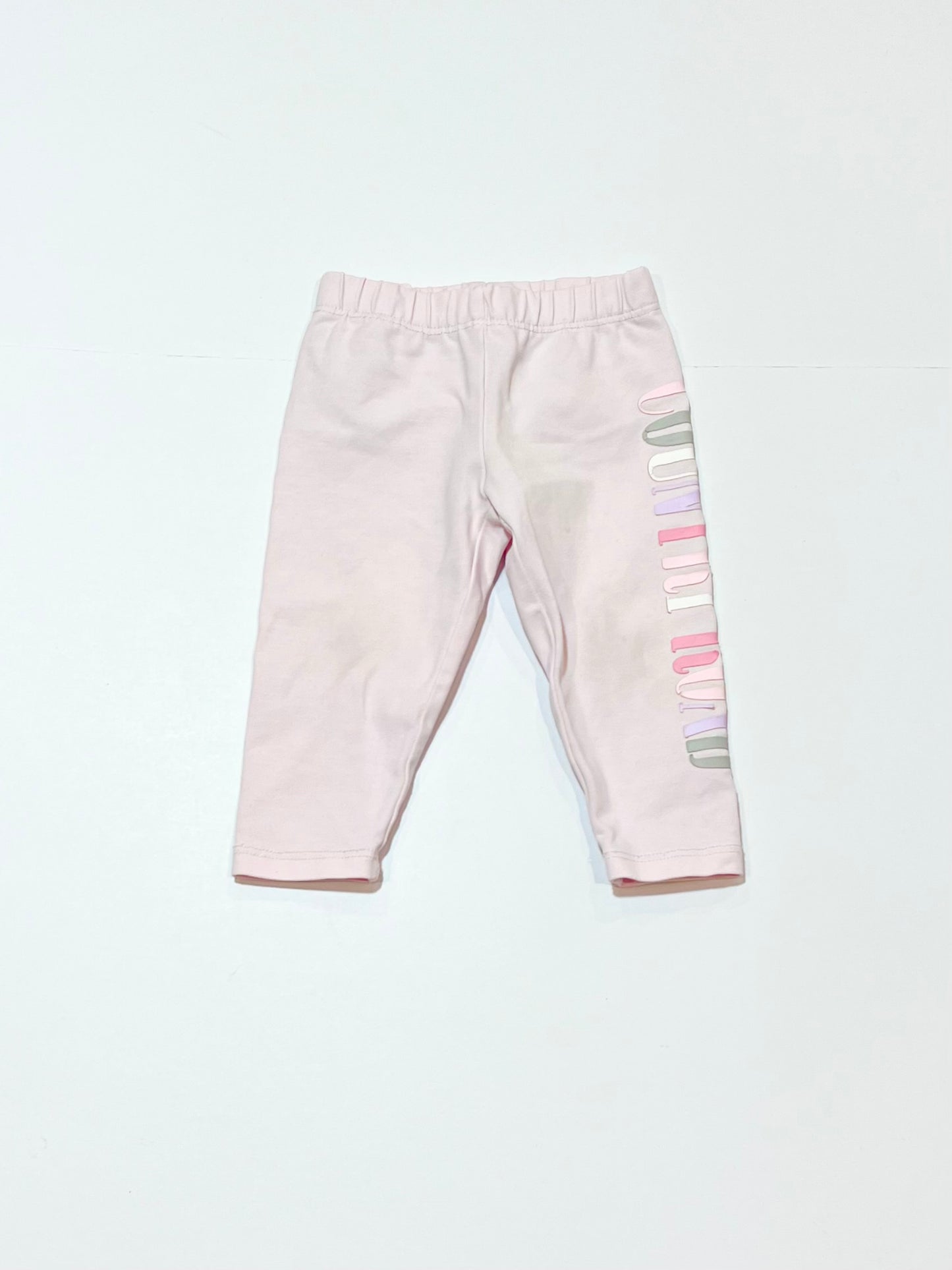 Pink logo leggings - Size 000