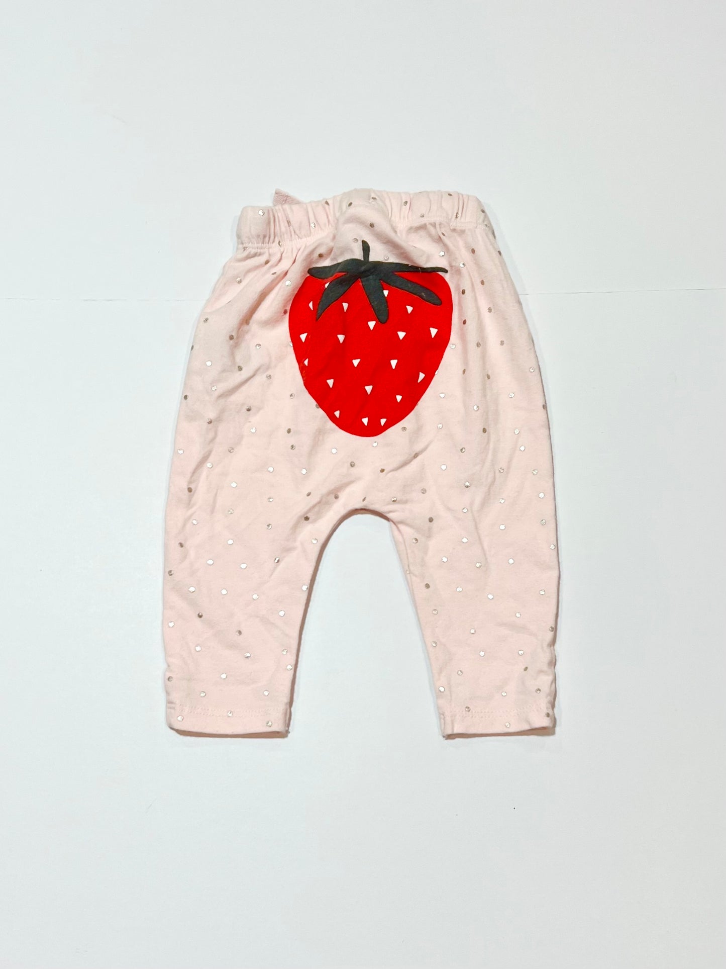 Pink strawberry pants - Size 000