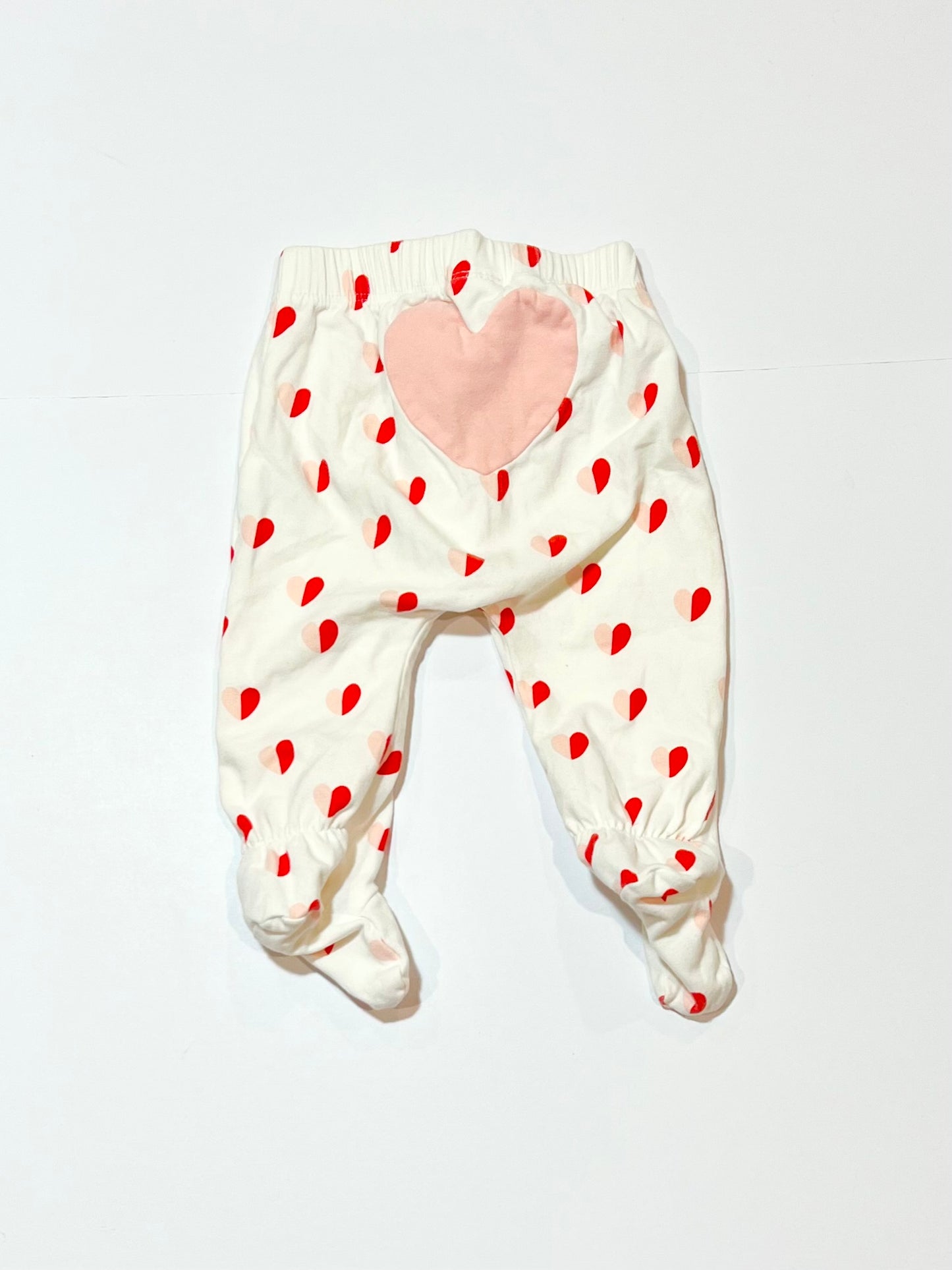 Footed heart pants - Size 000