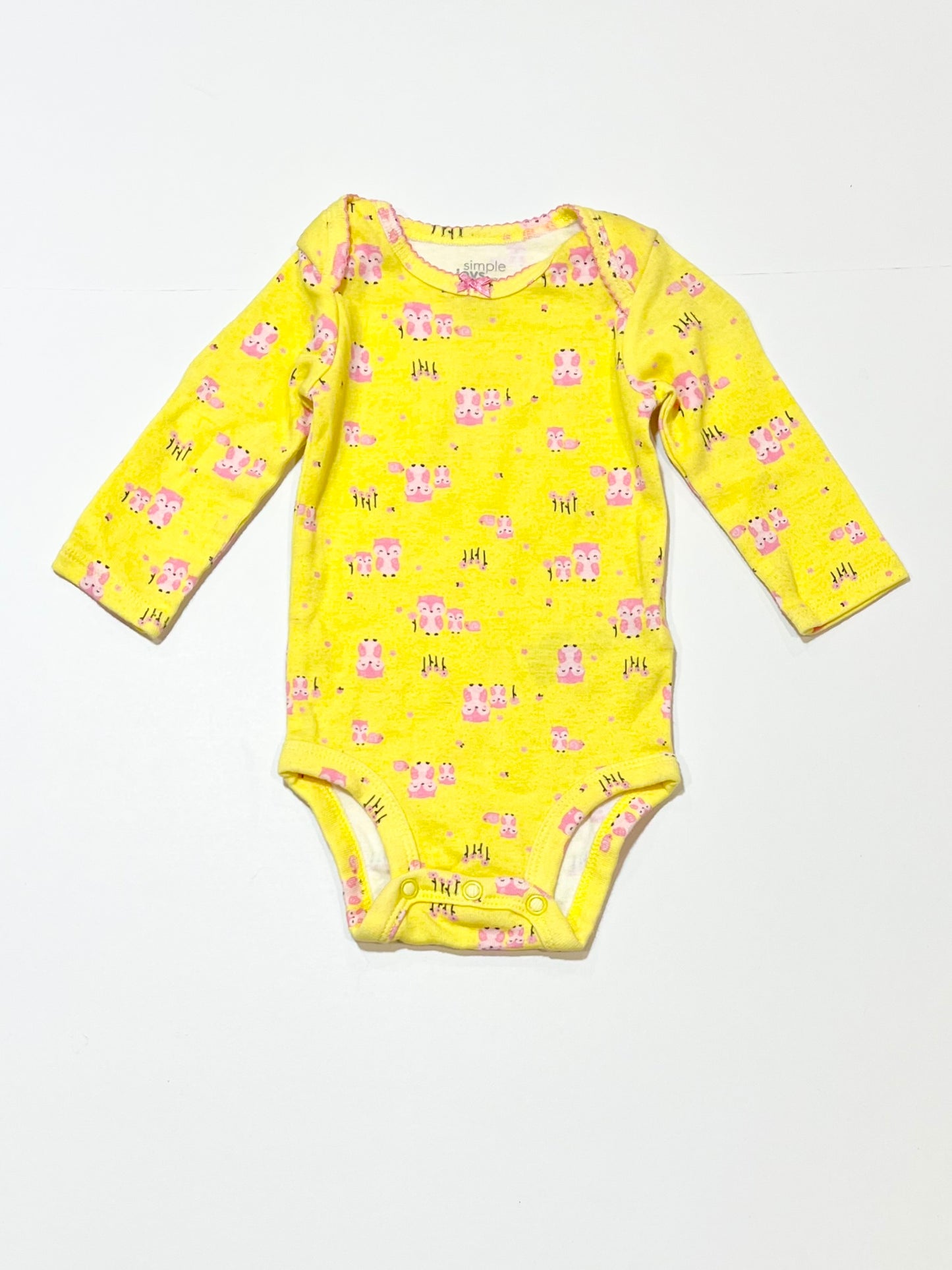 Yellow owls bodysuit - Size 000