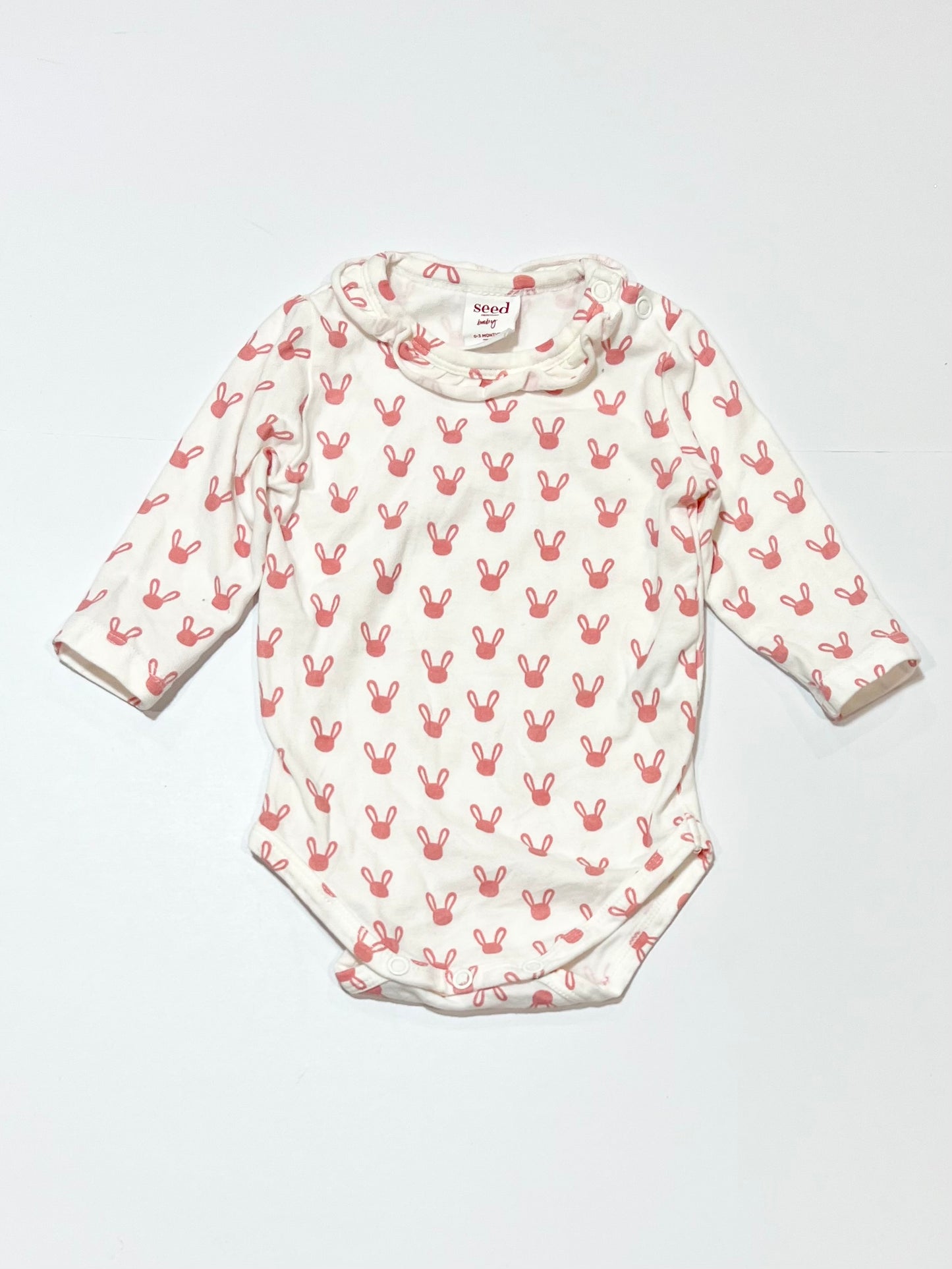 Pink bunny bodysuit - Size 000