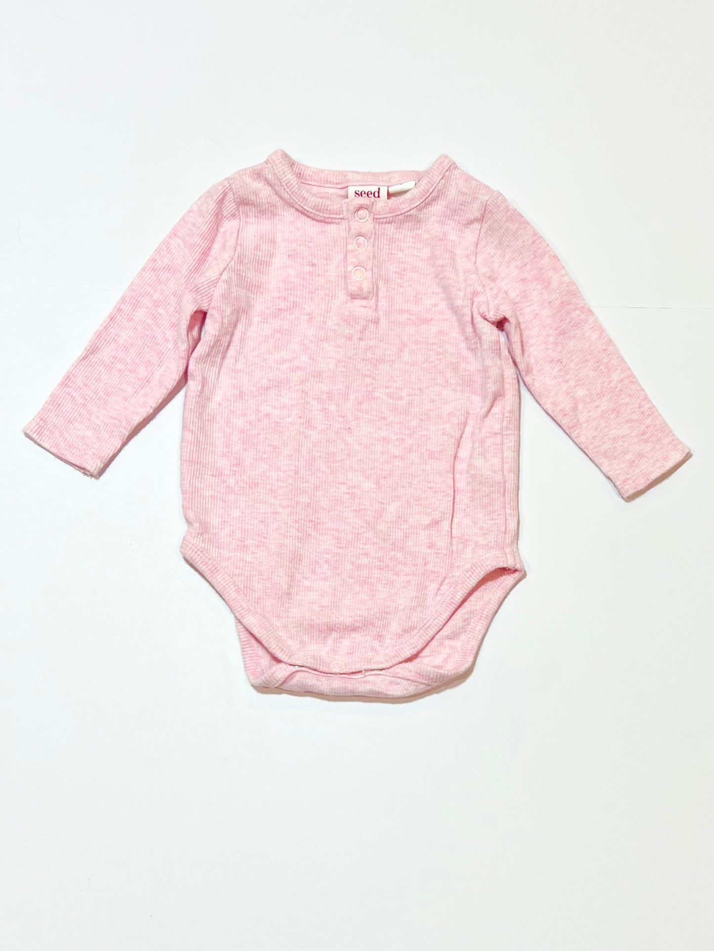 Pink ribbed bodysuit - Size 000