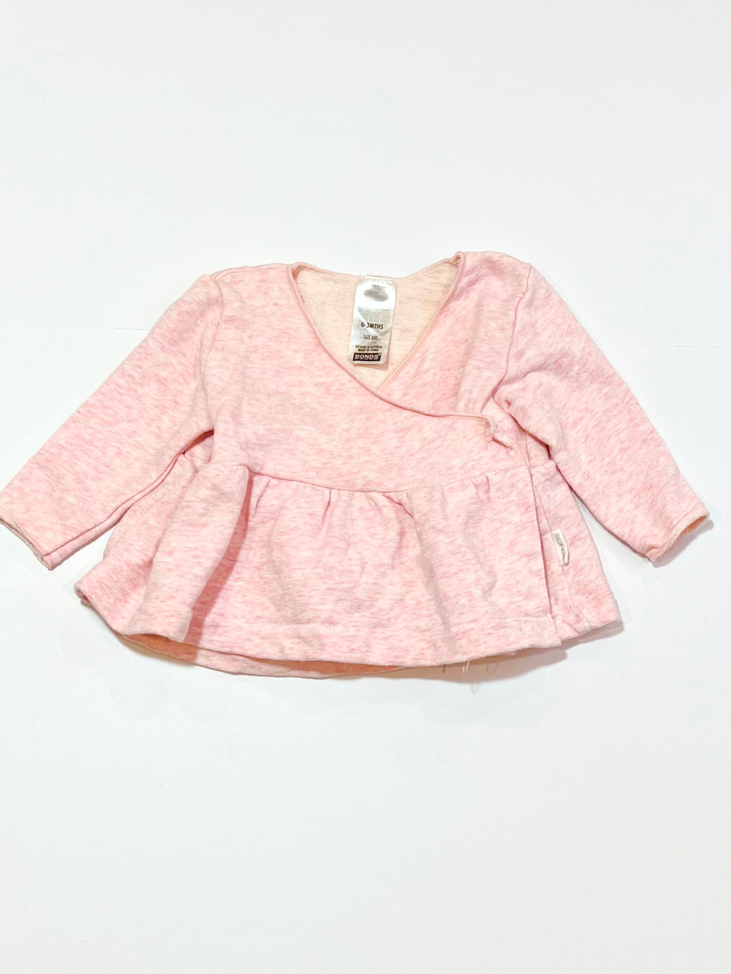 Pink cross-over jumper - Size 000