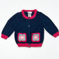 Navy crochet pocket cardigan - Size 000