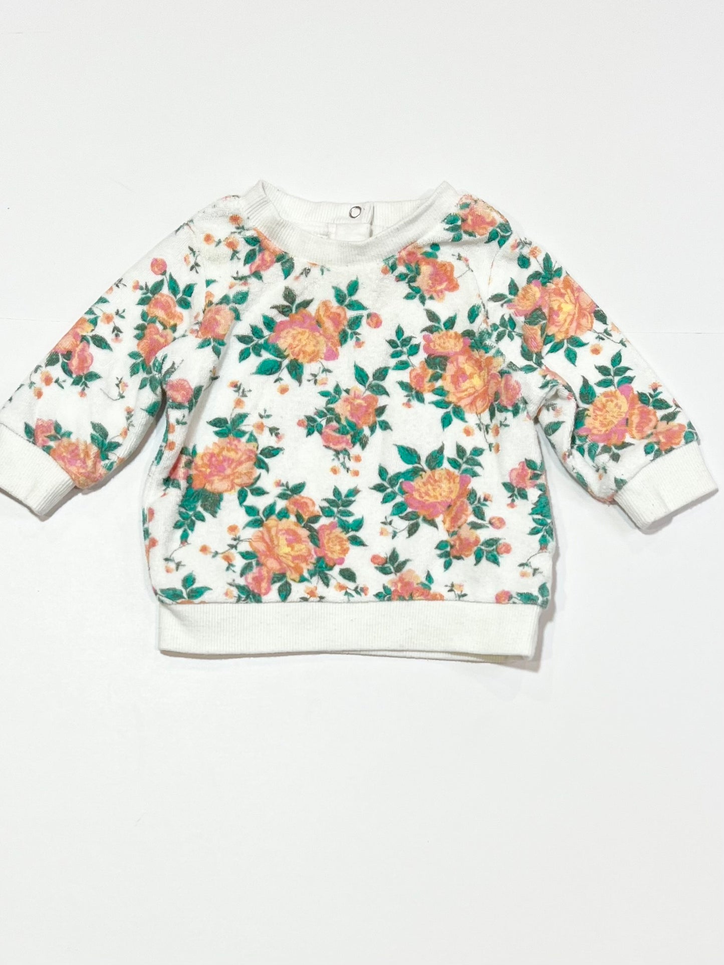 Floral terry sweater - Size 000