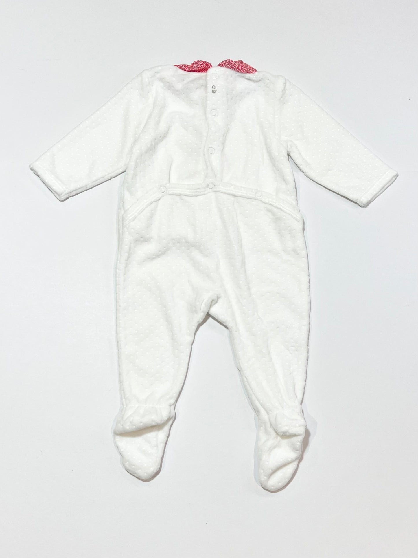 Velour apple onesie - Size 000