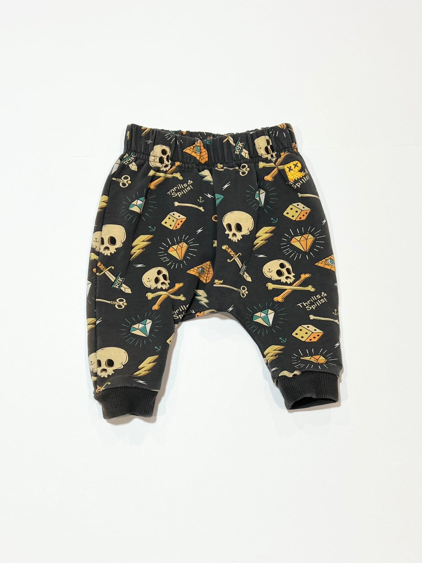 Grey skull trackies - Size 00
