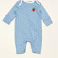 Blue strawberry onesie - Size 000
