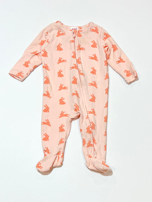 Bunny zip onesie - Size 000