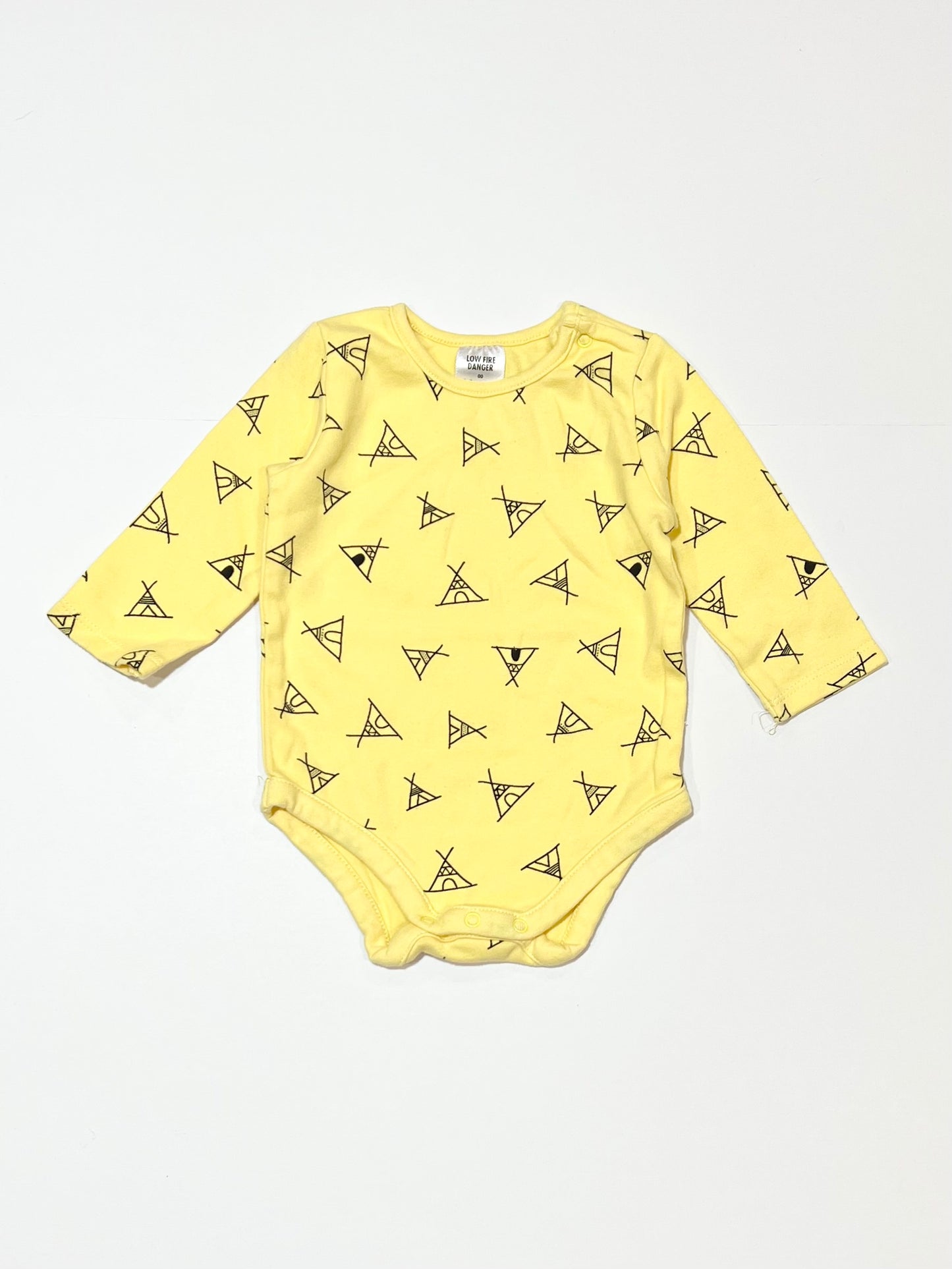 Yellow teepee bodysuit - Size 00
