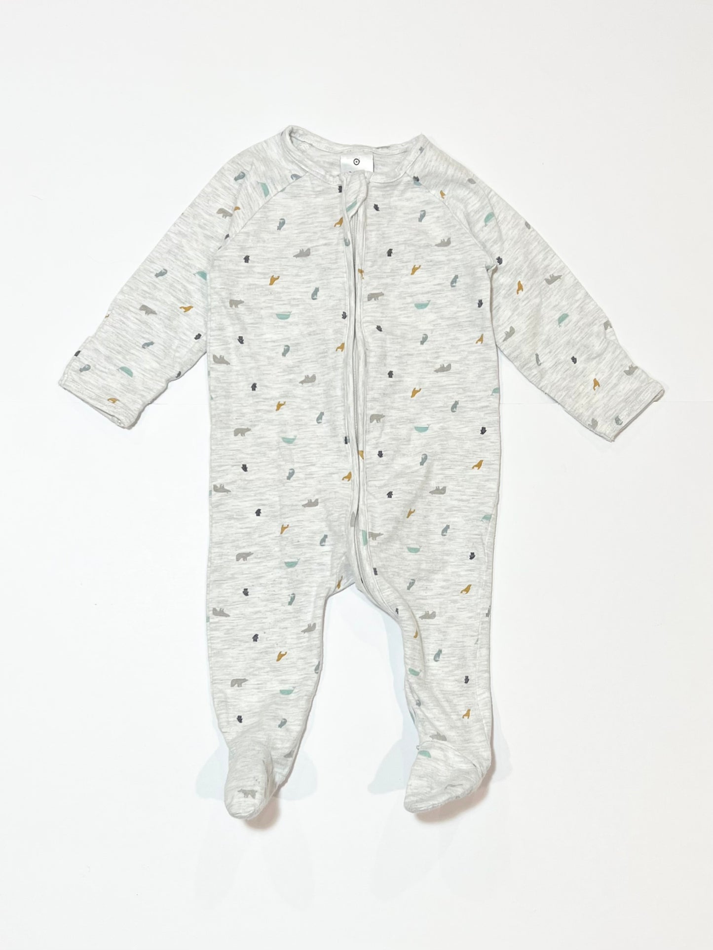 Grey zip onesie - Size 00