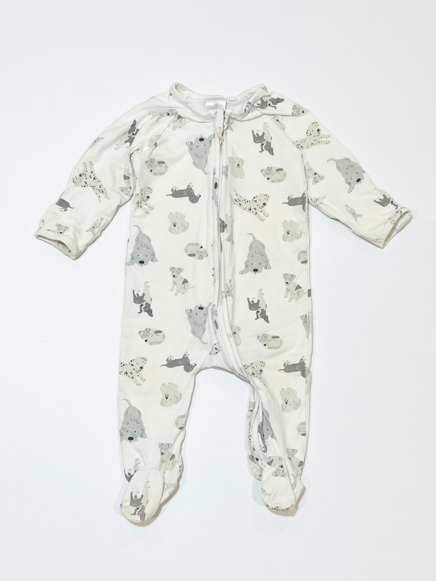 Puppies zip onesie - Size 00
