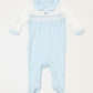 Blue quilted onesie - Size 00