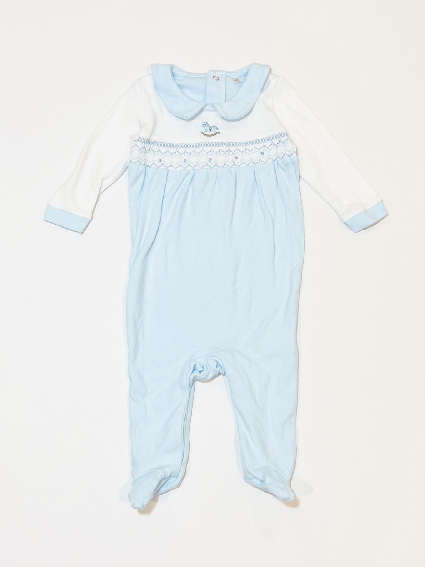 Blue quilted onesie - Size 00