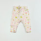 Pink floral ribbed pants - Size 0000