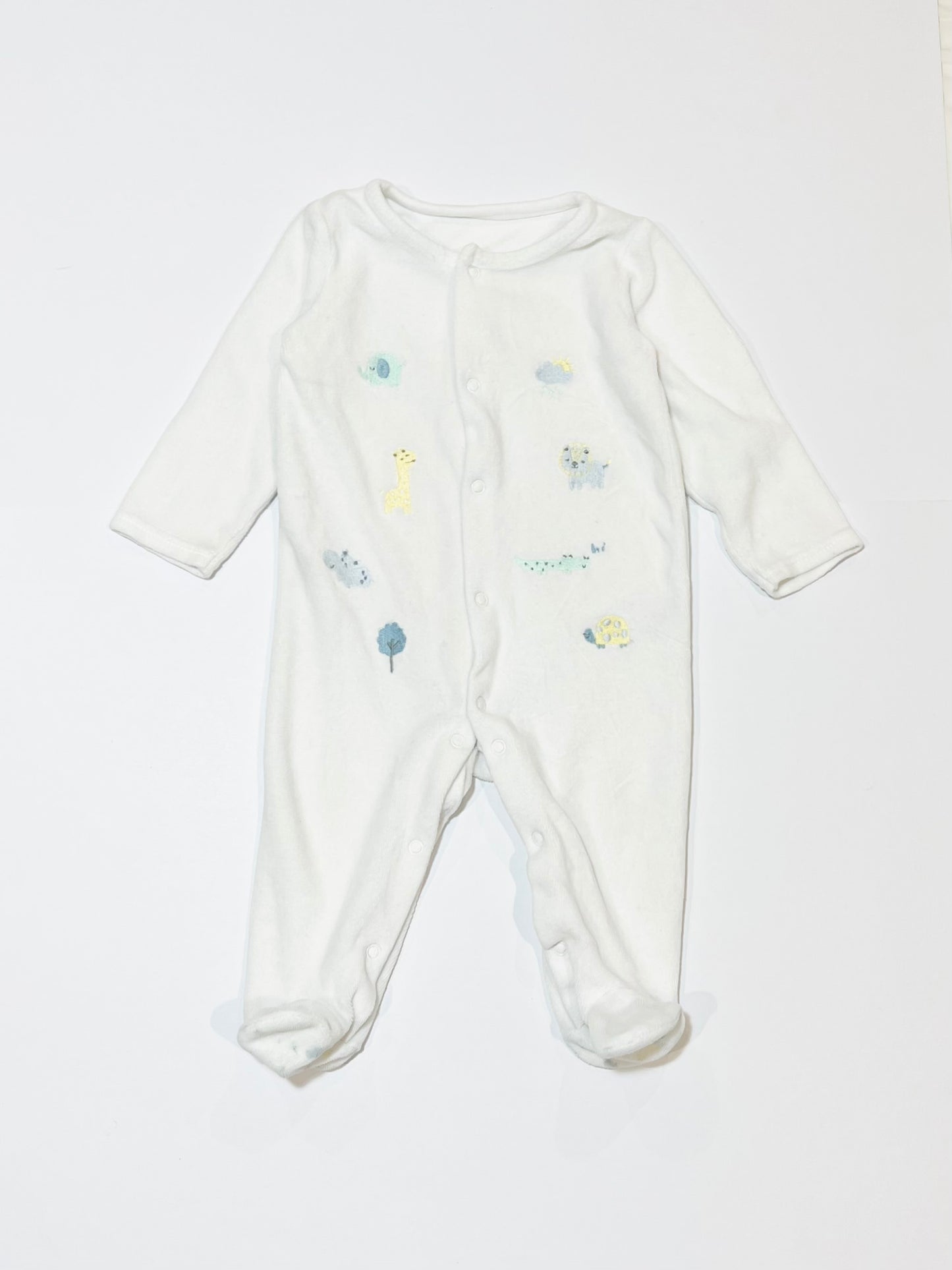 White velour onesie - Size 00
