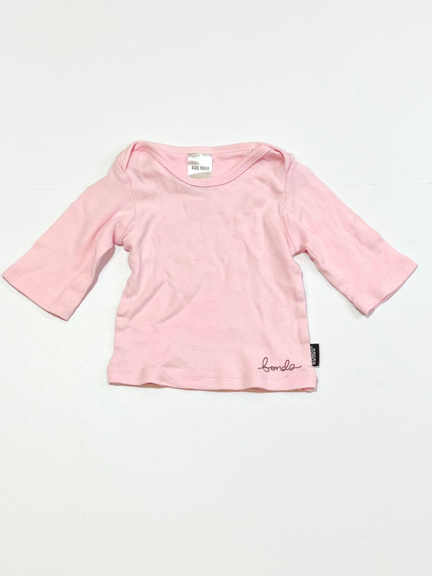 Pink ribbed top - Size 0000