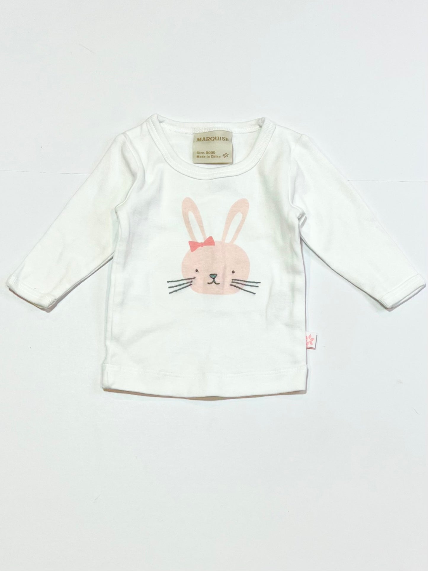 Pink bunny top - Size 0000