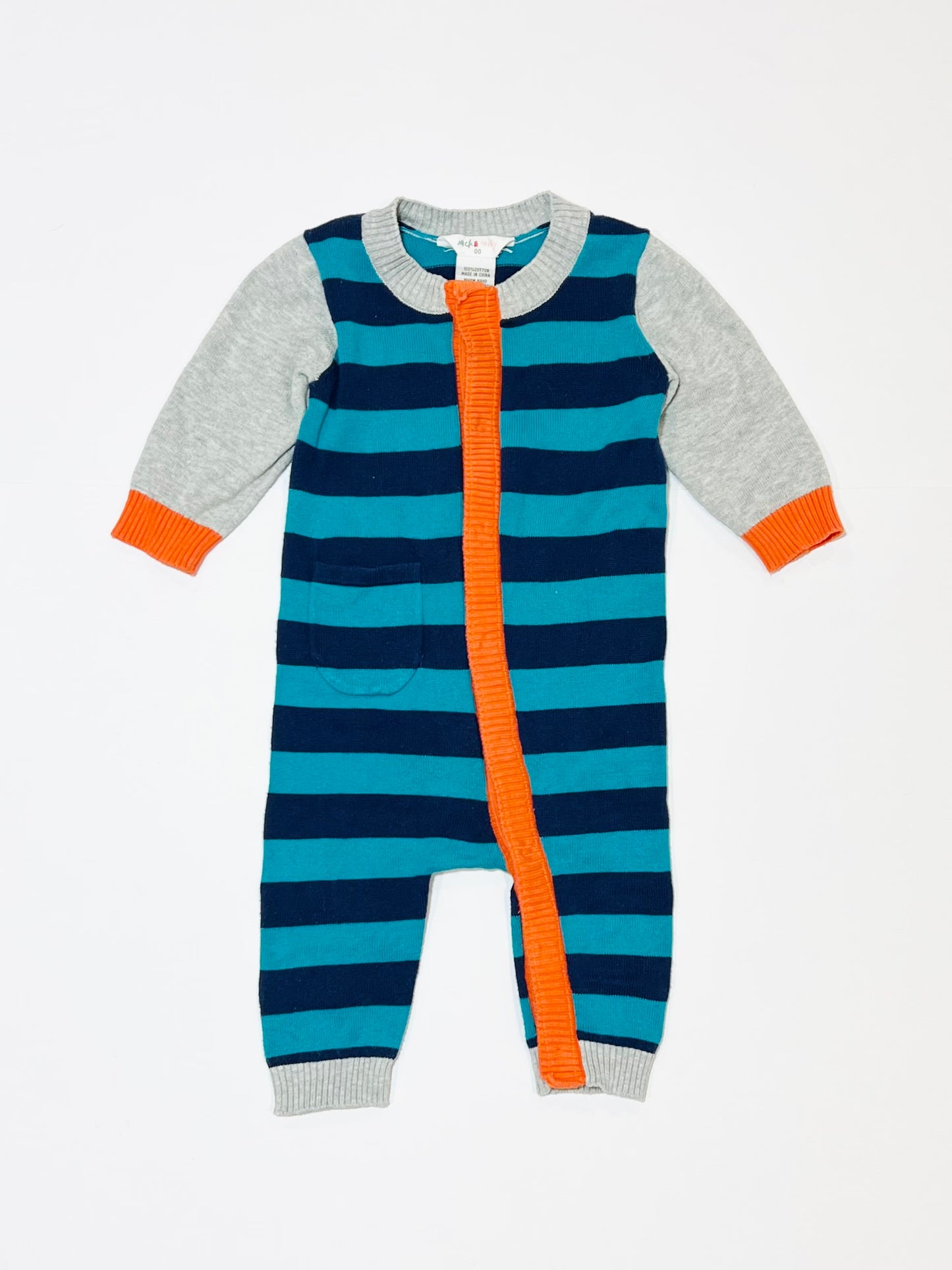 Striped knit onesie - Size 00