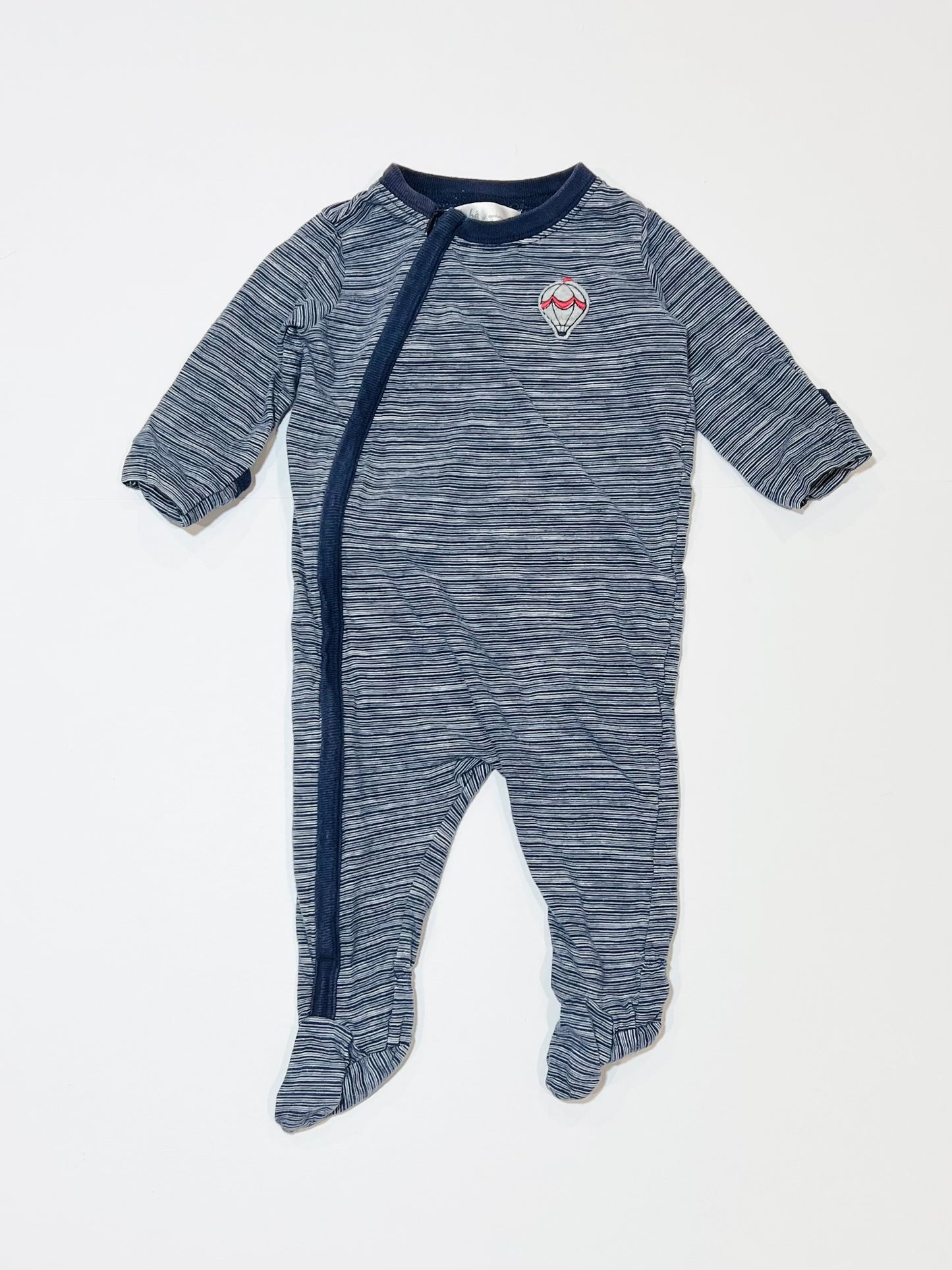 Striped zip onesie - Size 00