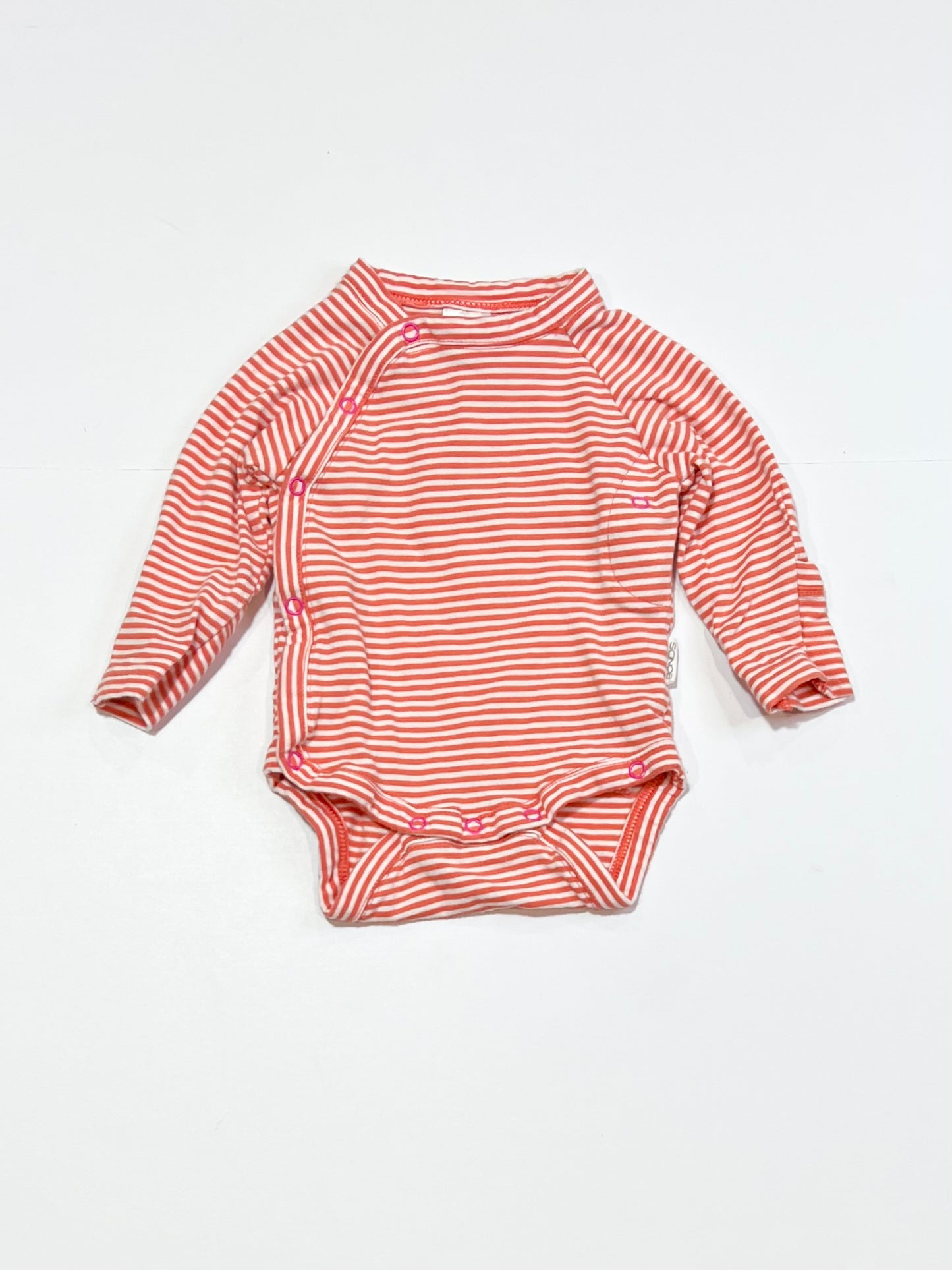 Striped cross-over bodysuit - Size 0000
