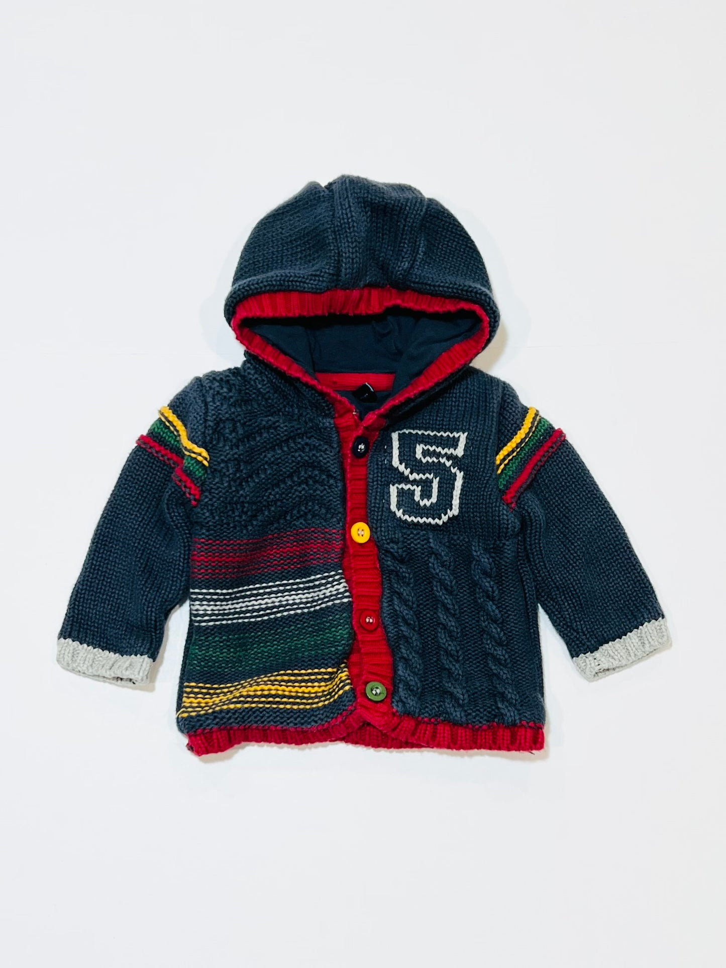 Navy knit jacket - Size 00