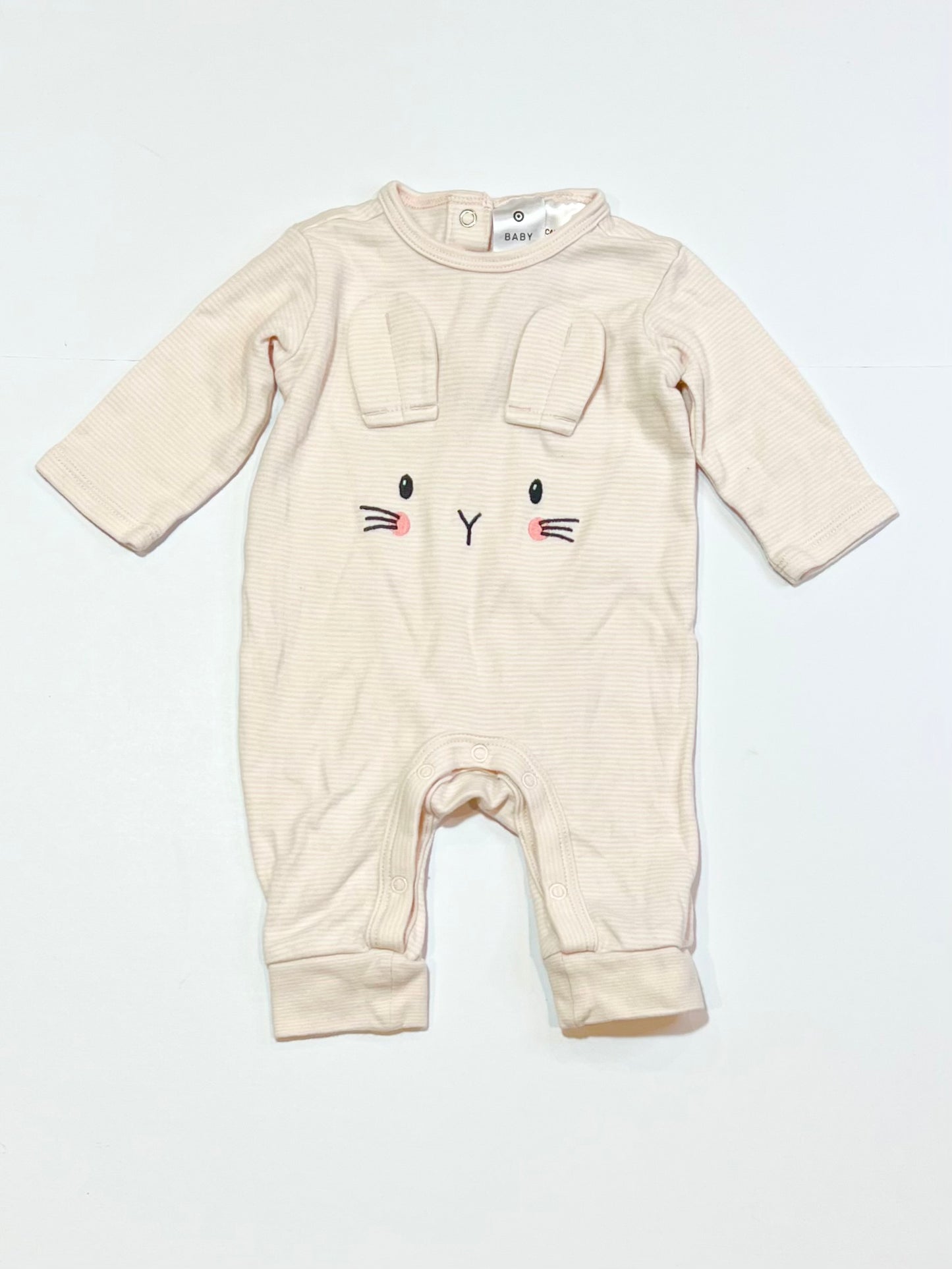 Striped bunny onesie - Size 0000