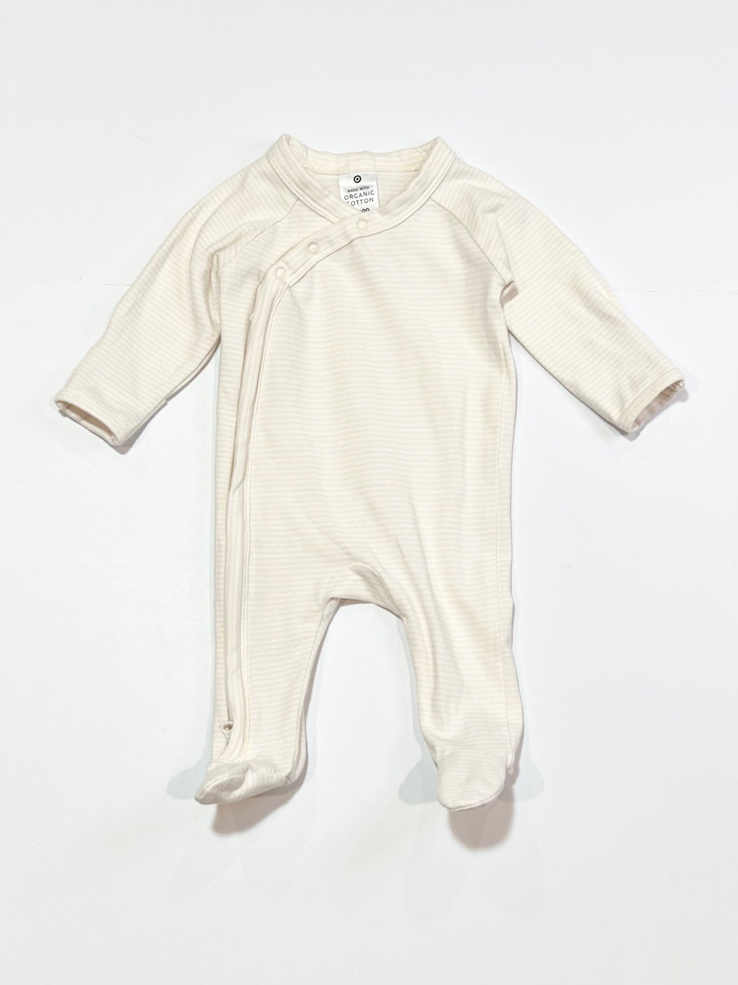 Striped zip onesie - Size 0000