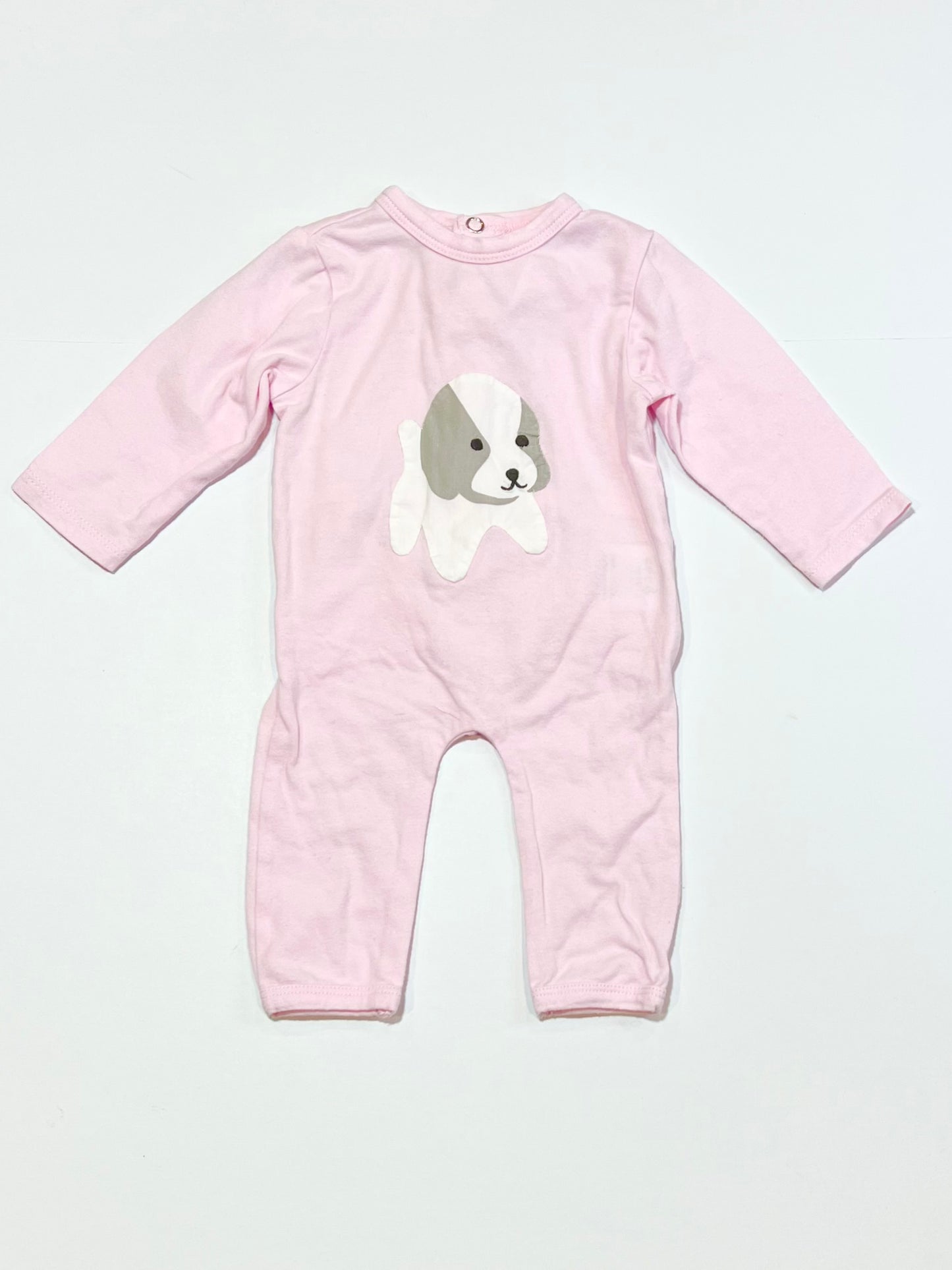 Pink puppy onesie - Size 0000