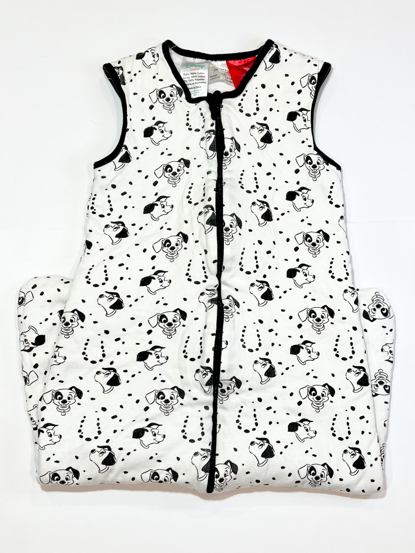 Dalmations padded sleeping bag - Size 18-36 months