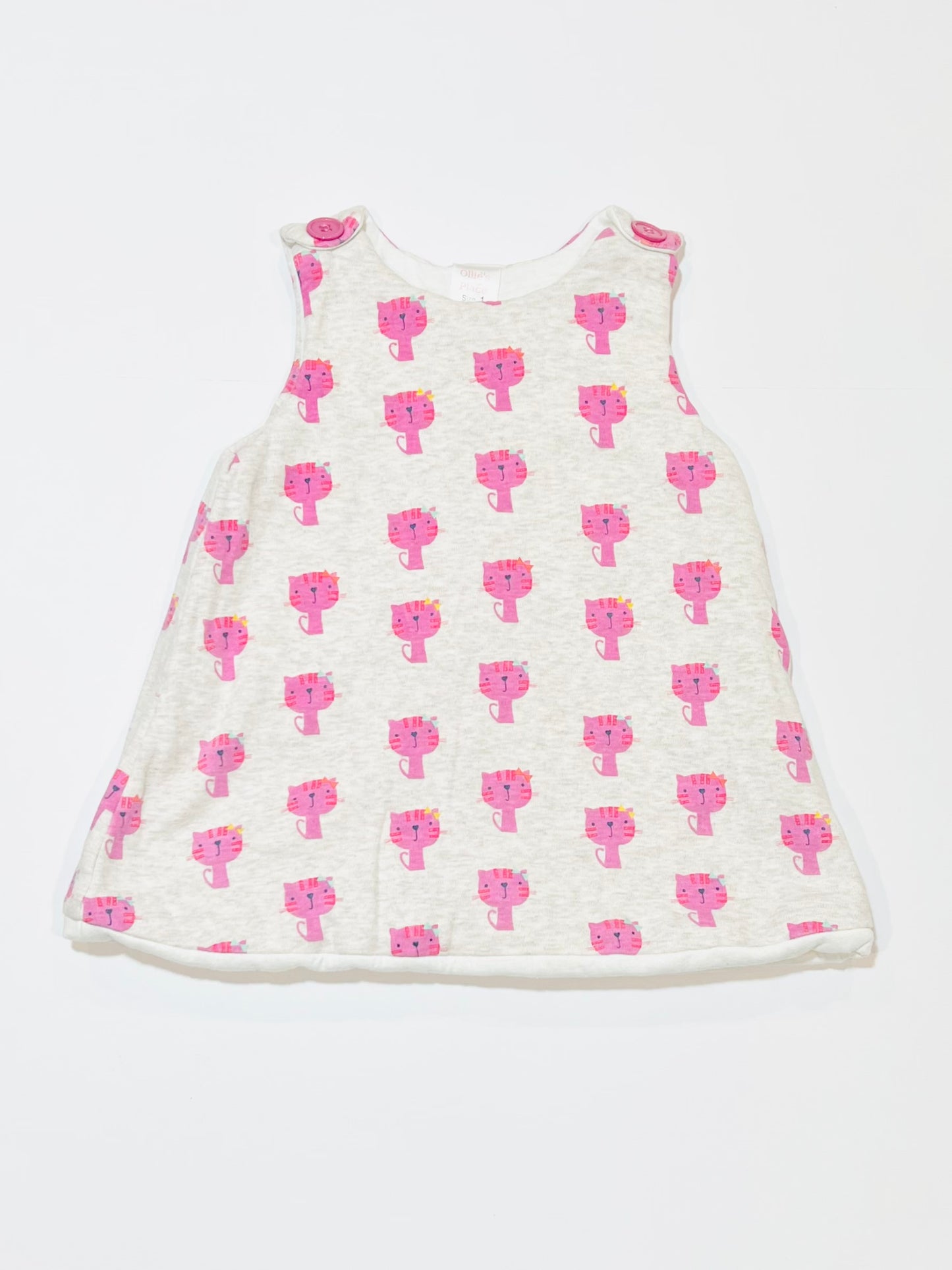 Padded cat pinafore - Size 1