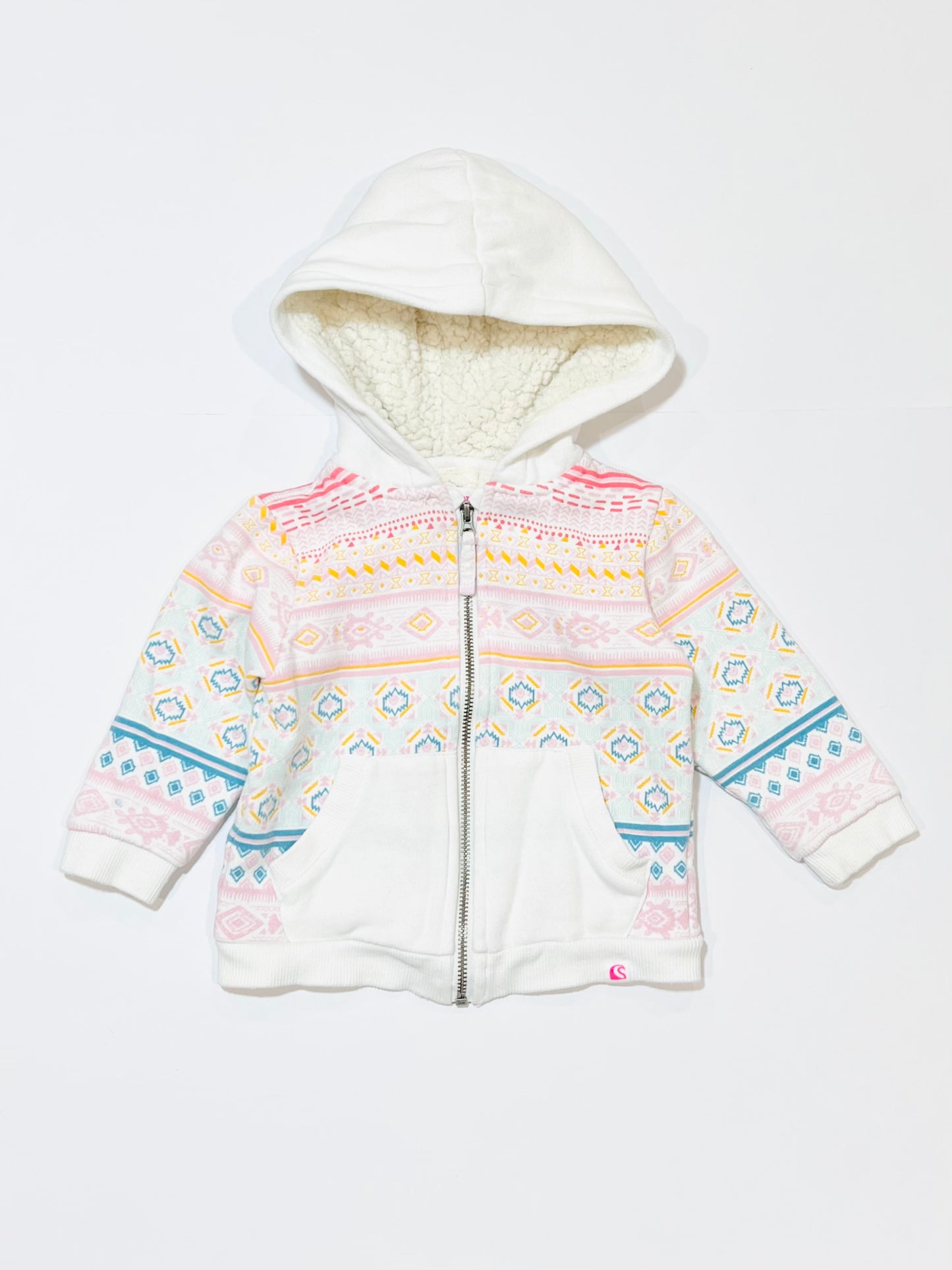 White zip hoodie - Size 1