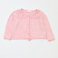 Pink cropped cardigan - Size 1