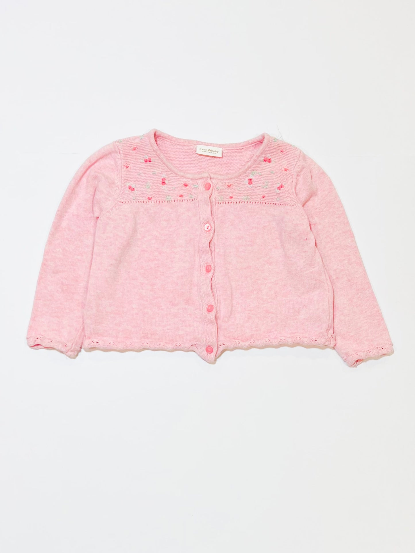 Pink cropped cardigan - Size 1