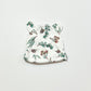Floral bear ears beanie - Size early baby to newborn