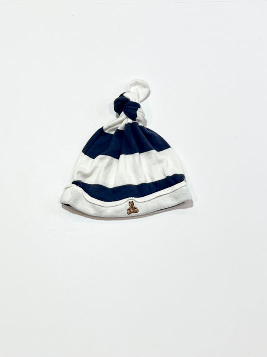 Striped knot beanie - Size 6-12 months