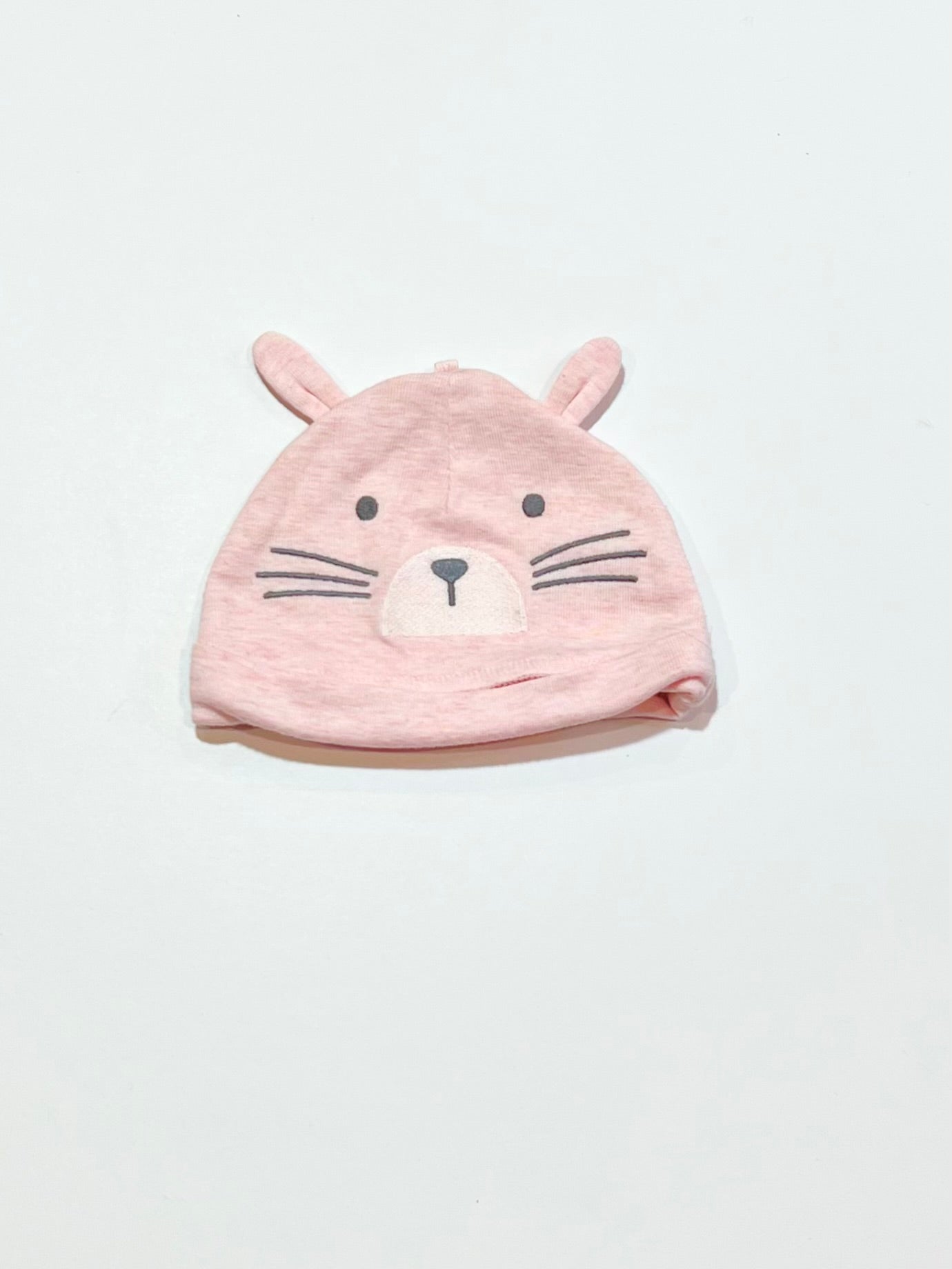Pink bunny beanie - One size