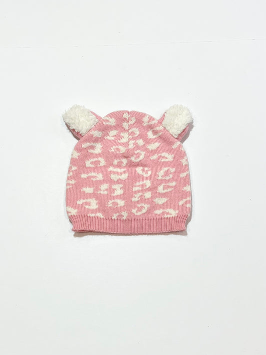 Pink ears beanie - One size