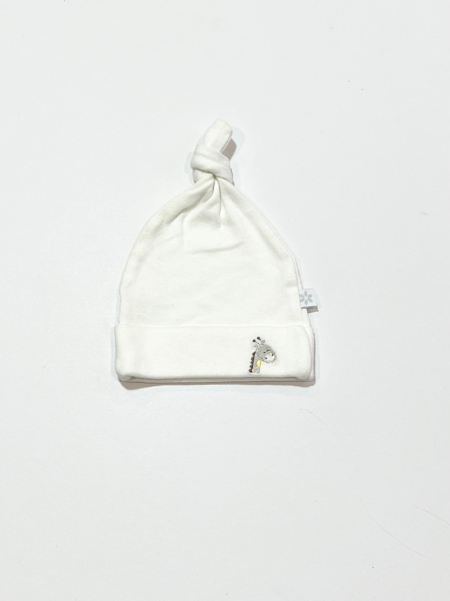 White giraffe beanie - Size medium