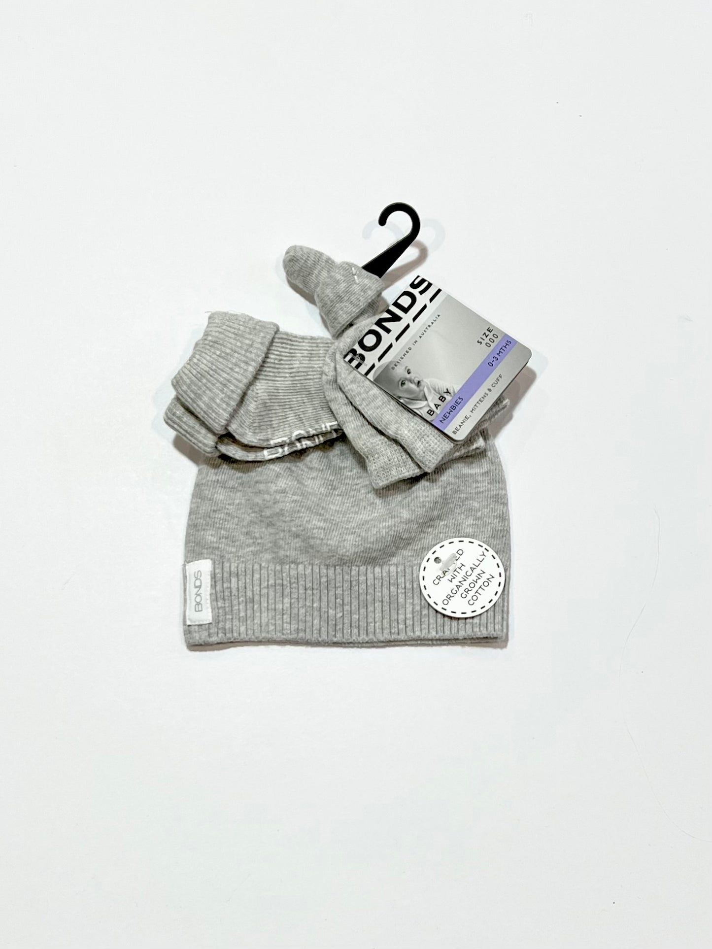 Grey beanie set brand new - Size 0-3 months