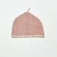 Dusty pink knit beanie - Size 0-3 months