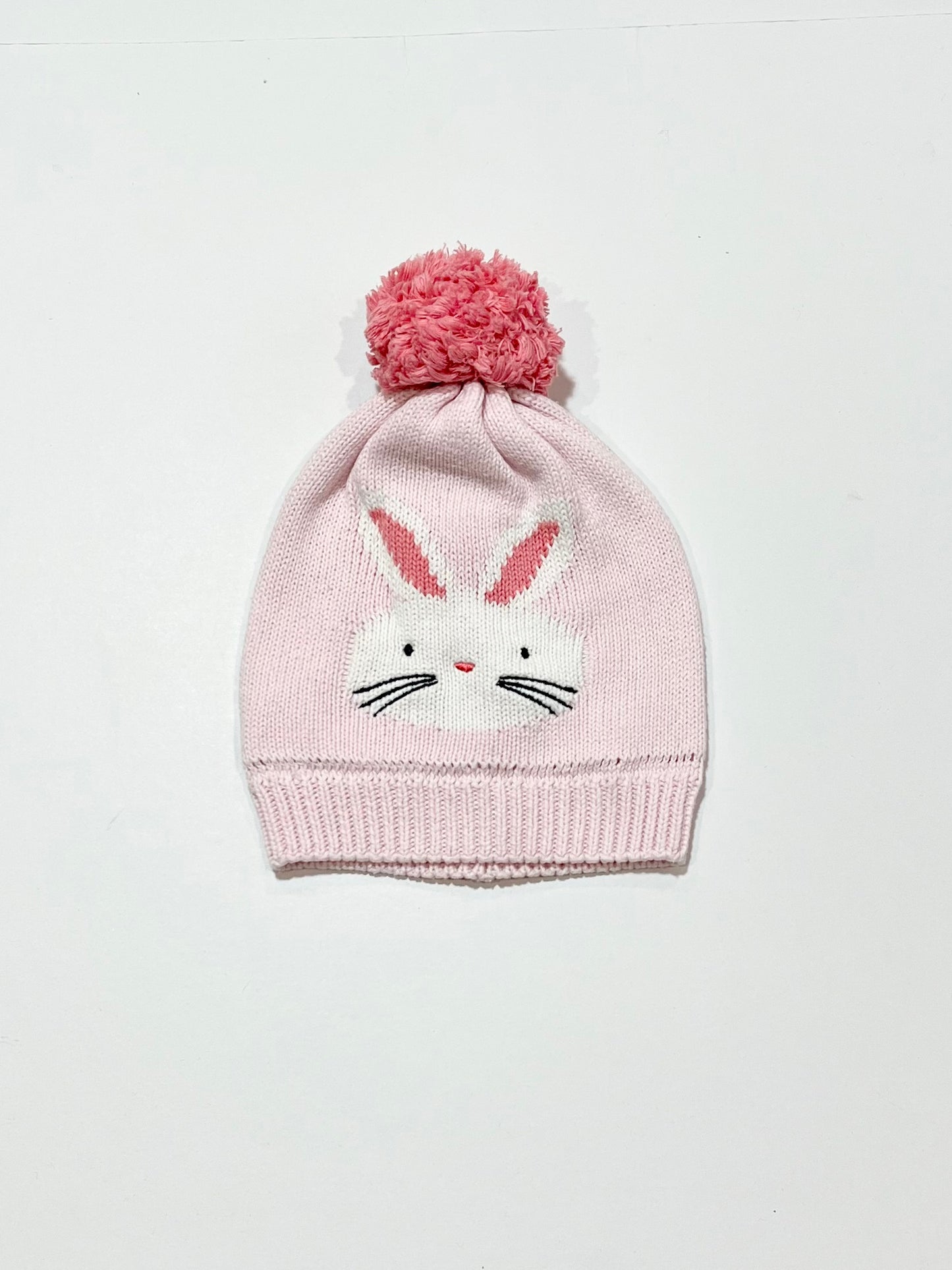 Pink bunny beanie - Size 6-12 months