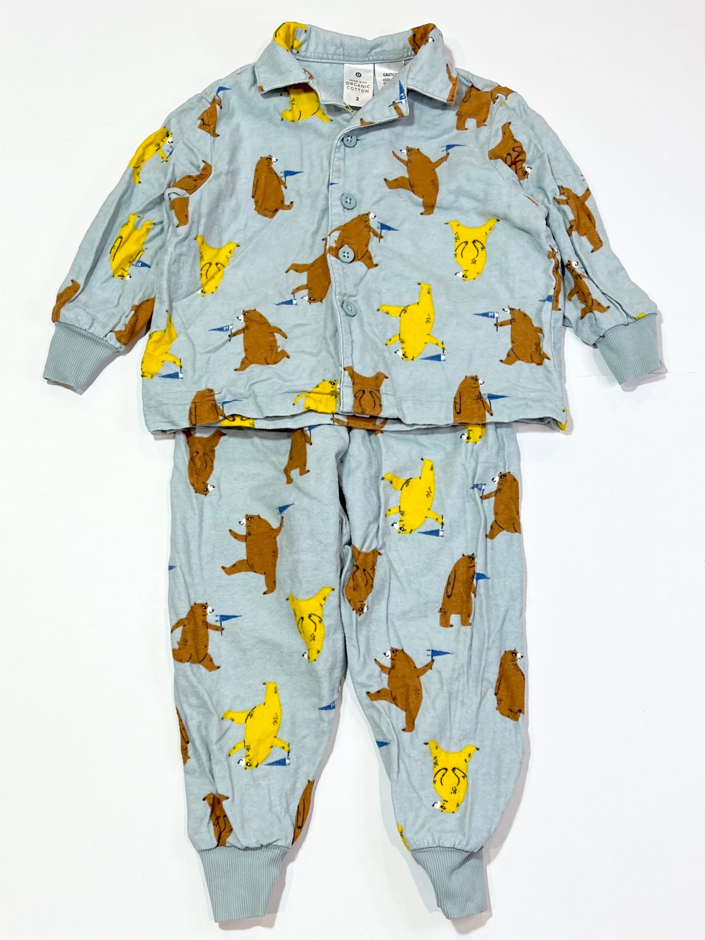 Flannelette pyjamas - Size 2